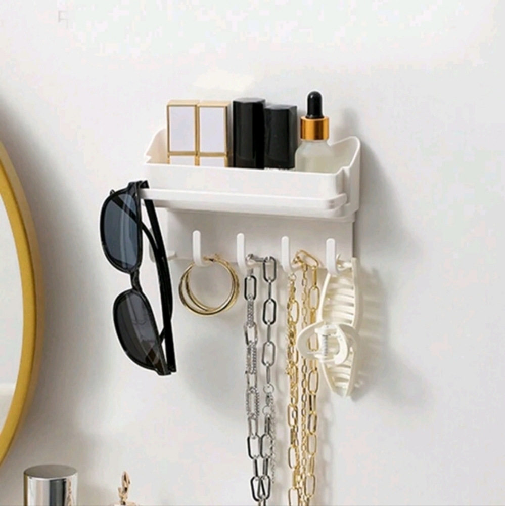 Plastic Storage Rack White Organizer High-quality Storage BoxDescription